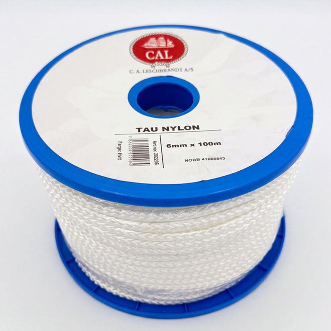 Main Image Braided Nylon 6mm 100m white