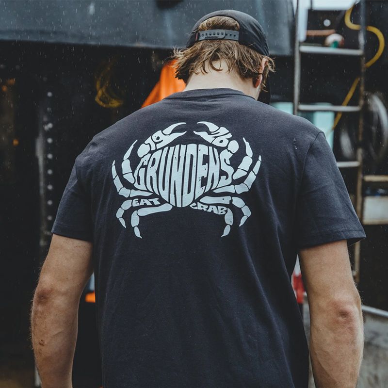 Grundens Eat Your Words HD Pocket Tee Black Crab